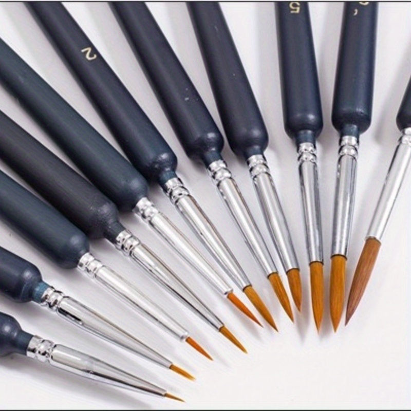 Paint Brush - Ensemble de 11 pinceaux professionnels à