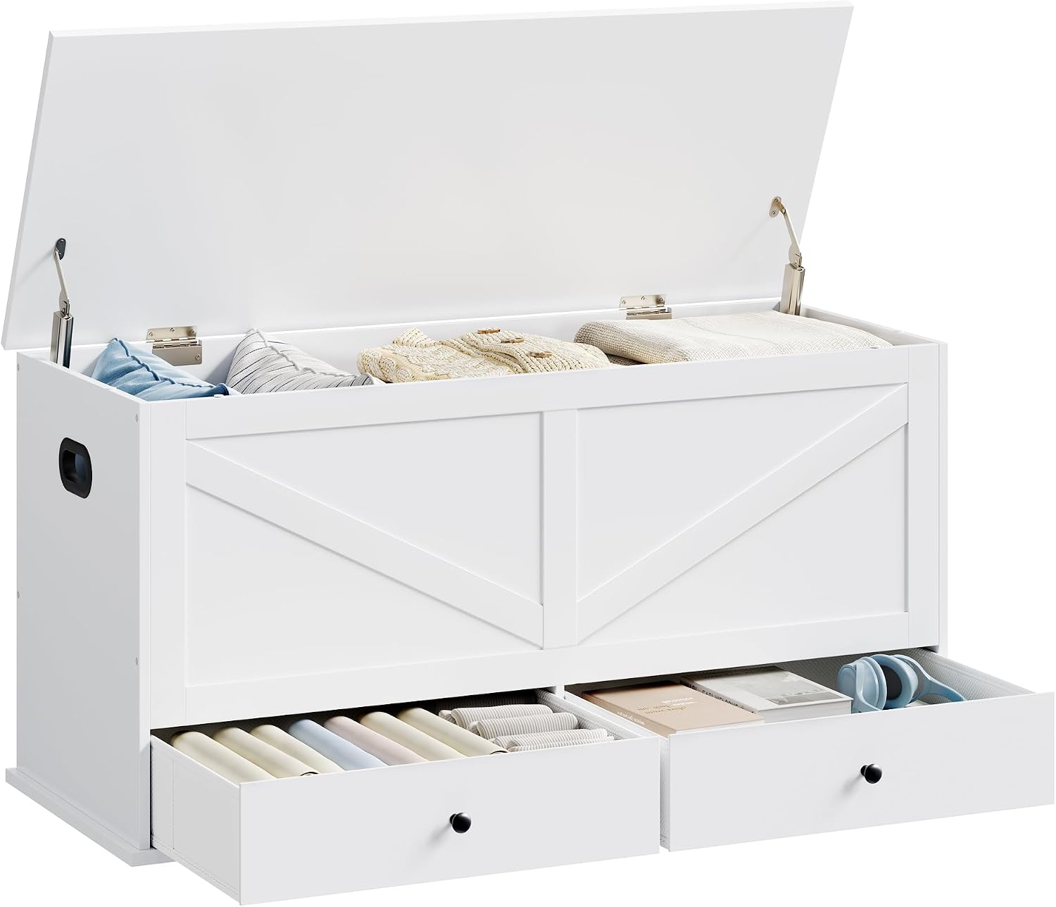 Cabinet Hinges - Coffre de rangement style ferme avec