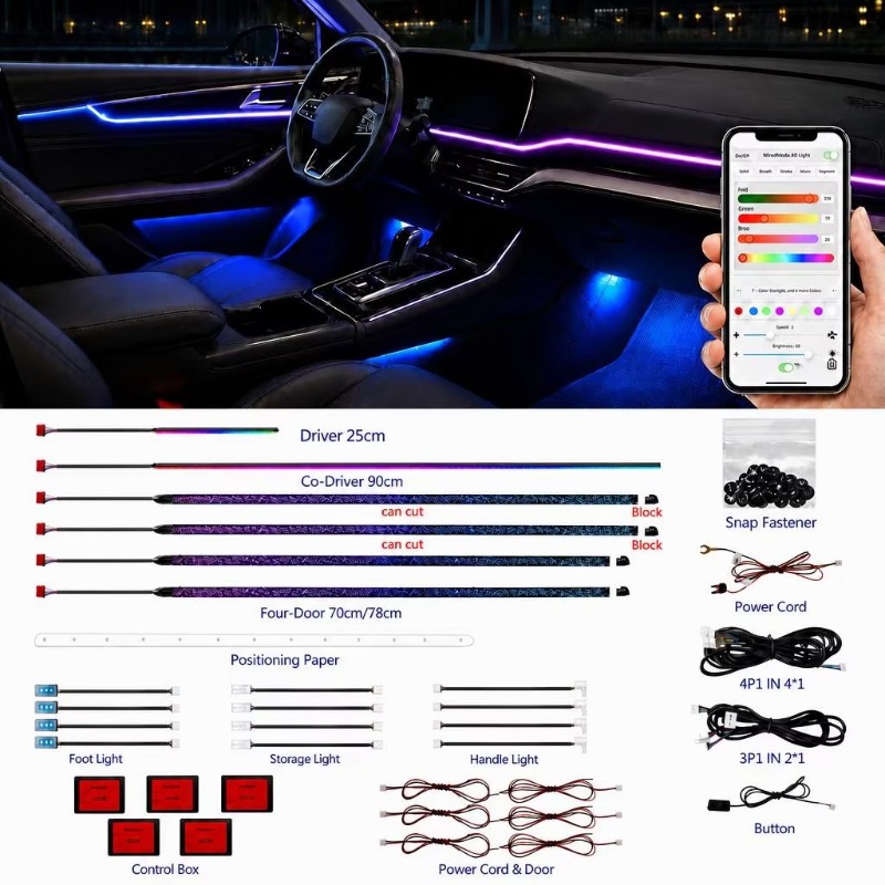 Kit d'éclairage d'ambiance pou - Door Handle avis et prix