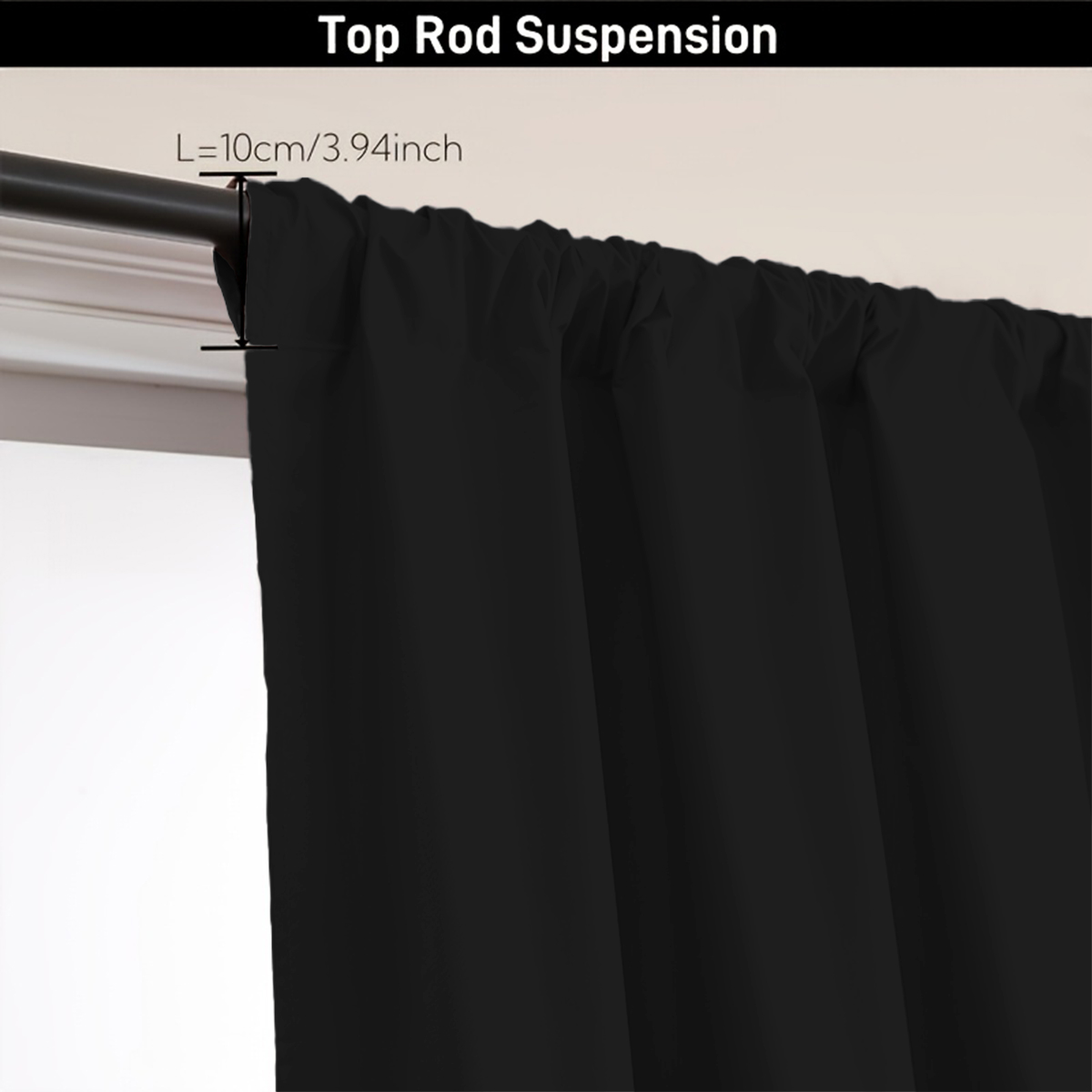 1 pièce de rideau occultant si - Curtain Rods avis et prix