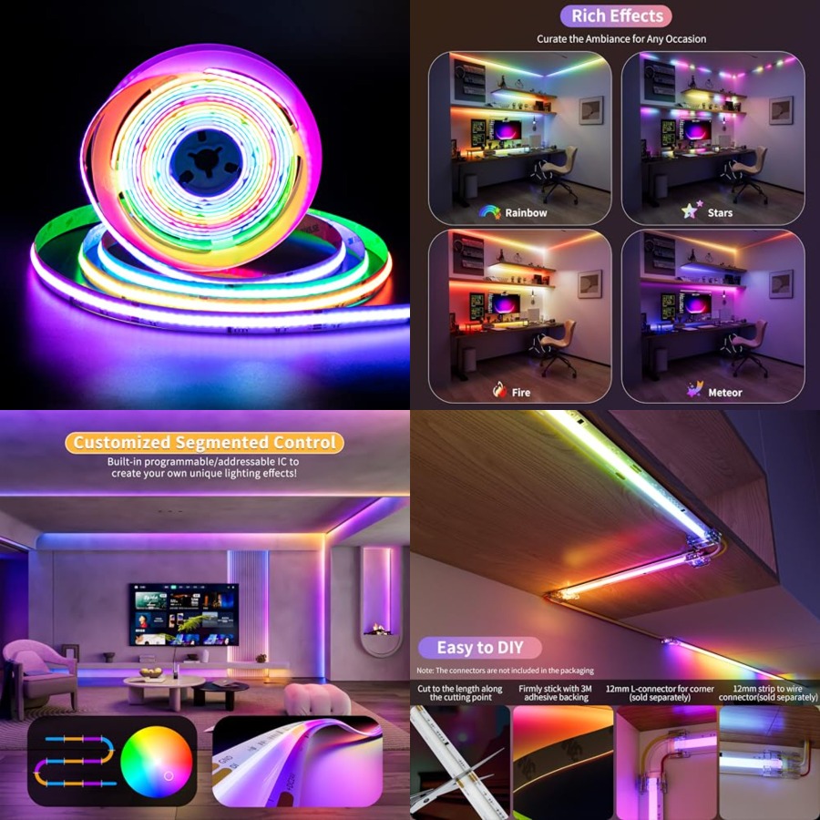 Bande lumineuse LED COB intell - Led Strip Lights avis et prix