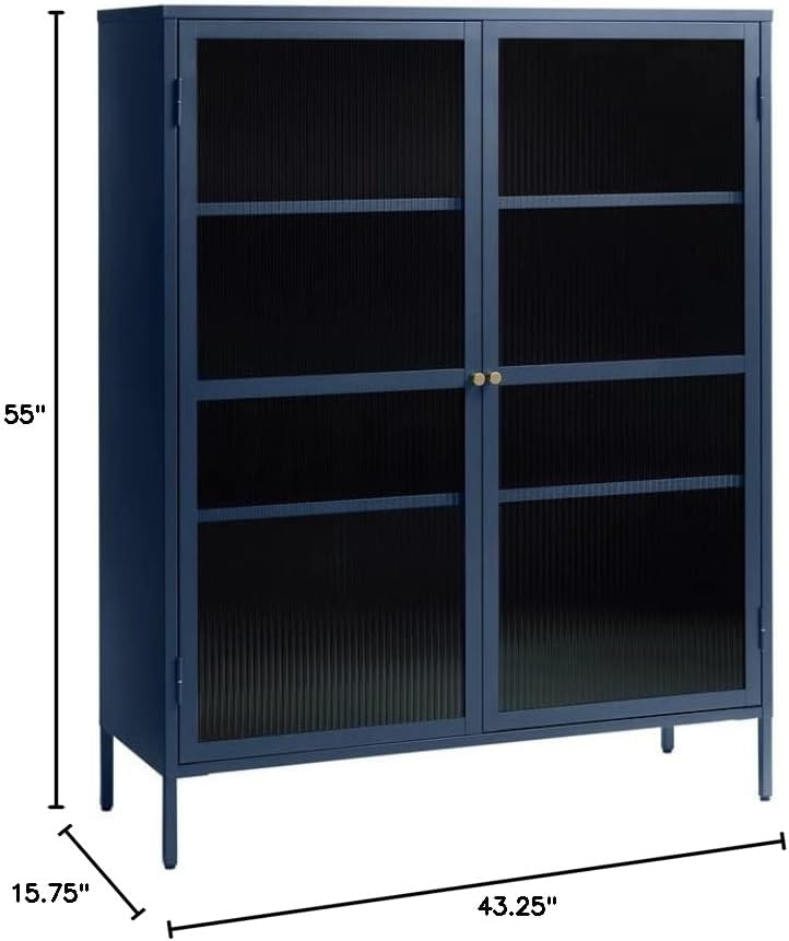 # Vitrine Moderne en Acier ave - Cabinet Hinges avis et prix