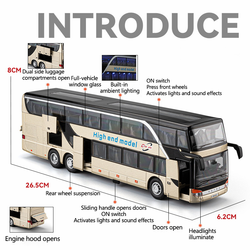 Modèle de bus en alliage avec  - Light Switch avis et prix