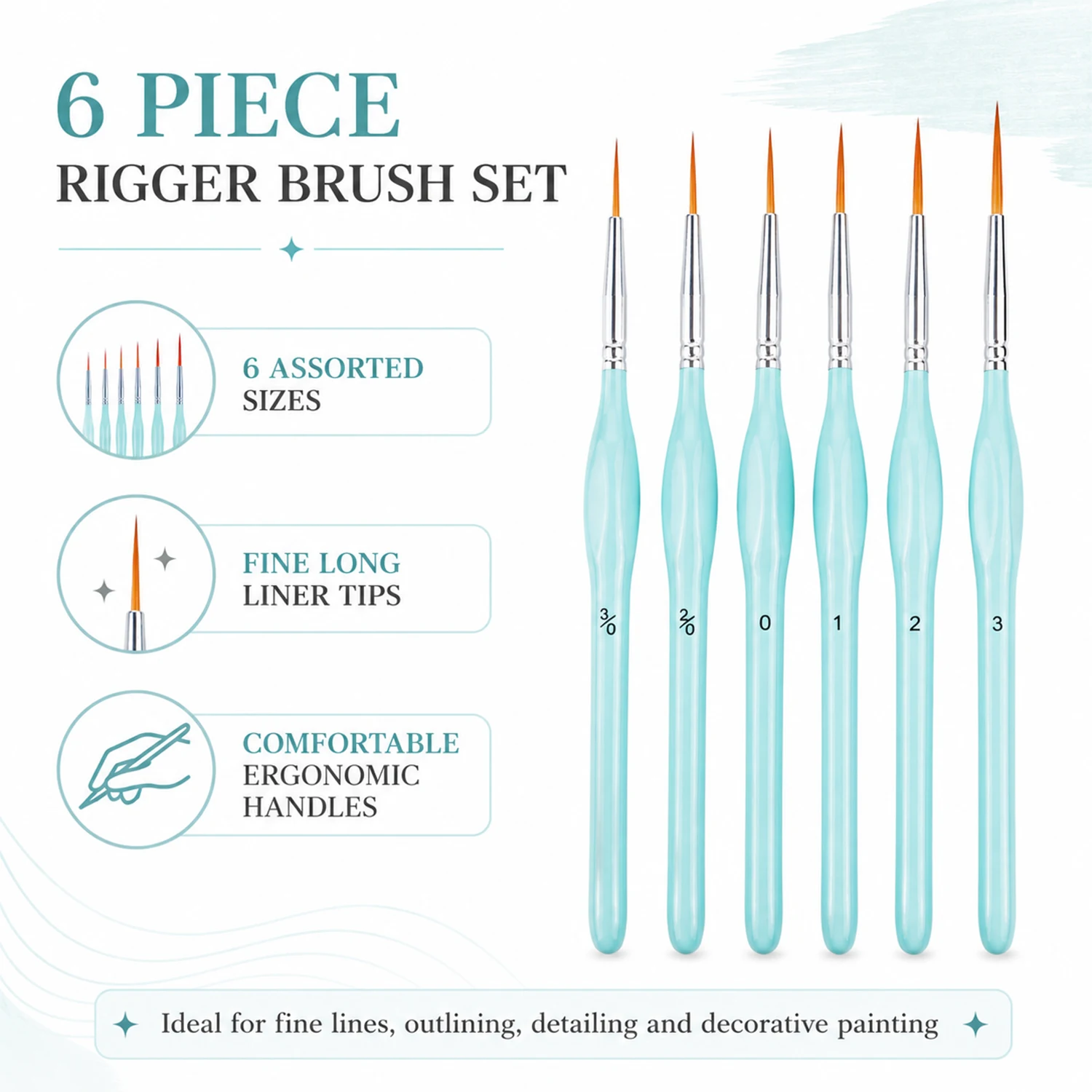 Ensemble de 6 pinceaux de pein - Paint Brush avis et prix