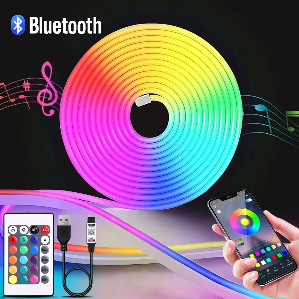 Bande lumineuse LED néon RGB,  - Led Strip Lights avis et prix